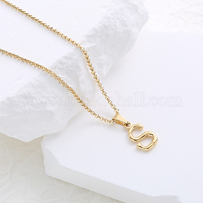 Ожерелья с подвесками в виде алфавита из нержавеющей стали для женщин LO9975-19-1