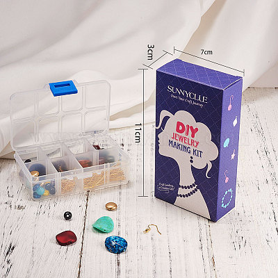 Wholesale SUNNYCLUE 1 Box DIY 8 Pairs Acrylic Beaded Dangle Earring Making  Kit with Instruction Multi-Color Irregular Acrylic Beaded Brass Eye Pins  Earring Hooks Jewelry Making Supplies Craft for Beginners 