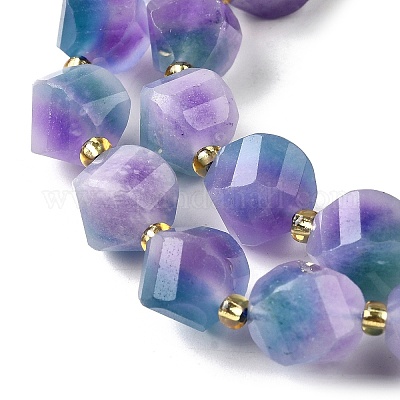 Нити бусин из натурального кварца окрашенные G-U023-A02-16-1