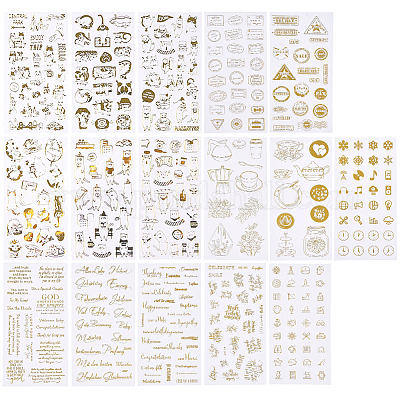 Wholesale SUNNYCLUE 16 Sheets Resin Supplies Kit Resin Stickers