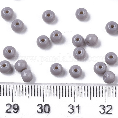 Непрозрачные цвета стеклянные бусины SEED-S040-01A-09-1