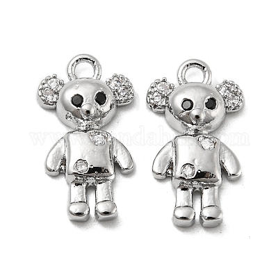 Латунные микро проложить кубического циркония подвески KK-H460-02P-1