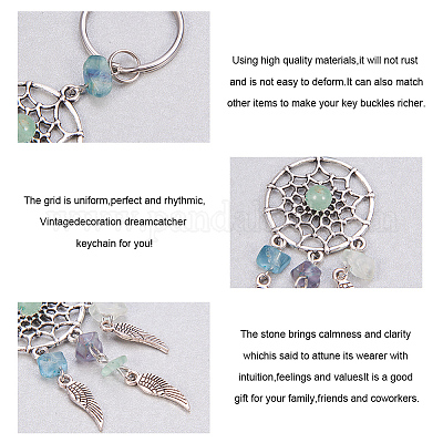 Брелок из натурального камня KEYC-PH0001-13-WH-1