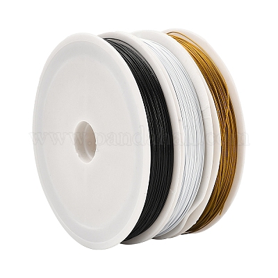 3 рулон 3-х цветной проволоки для рукоделия «хвост тигра» FIND-YW0007-80-1