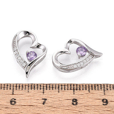 925 подвеска из стерлингового серебра с прозрачным микропаве и цирконием&nbsp;STER-T008-81A-P-1