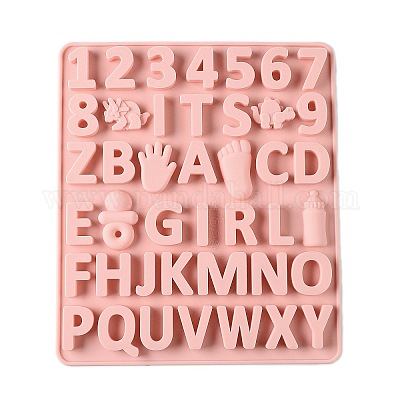 数字と文字のケーキ DIY 食品グレードのシリコン型 ケーキ型 ランダム