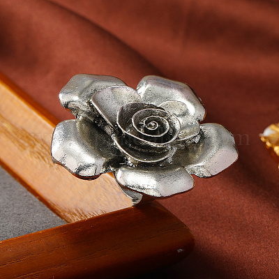 Уникальные цветочные сплавные регулируемые кольца для женщин WS5380-1-1