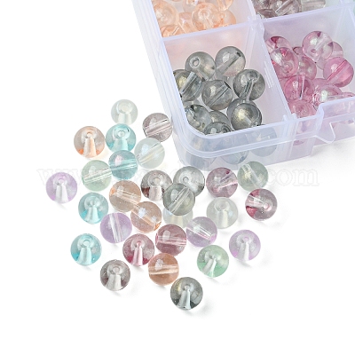 8 цвет стеклянных бусин GLAA-FS0001-86-1