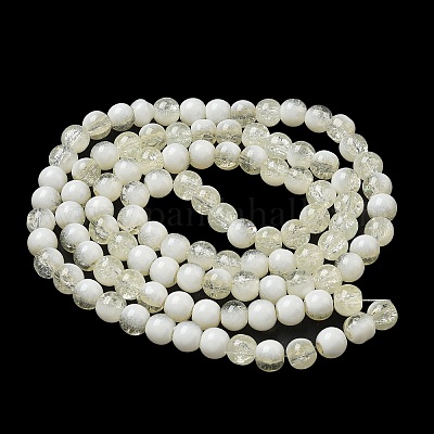 Стеклянные бусины кракле GLAA-U001-8mm-11-1