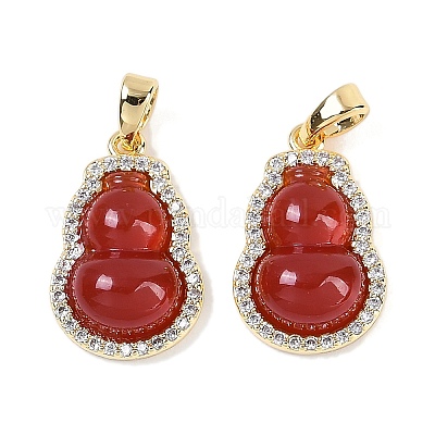 Латунные микро проложить кубического циркония подвески KK-U043-35G-01-1