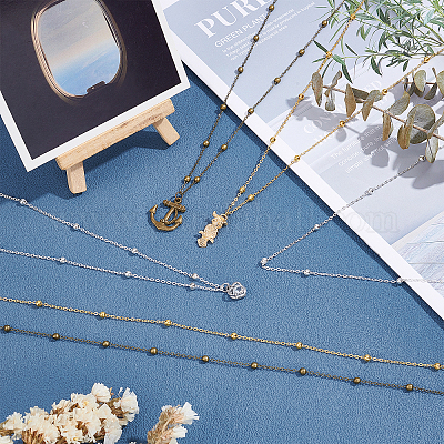 10м 3-х цветные латунные плоские овальные кабельные цепи CHC-PH0001-15-1