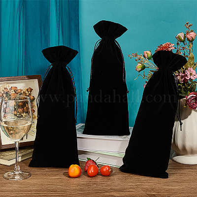 Бархатные упаковочные мешочки ABAG-WH0048-28E-1