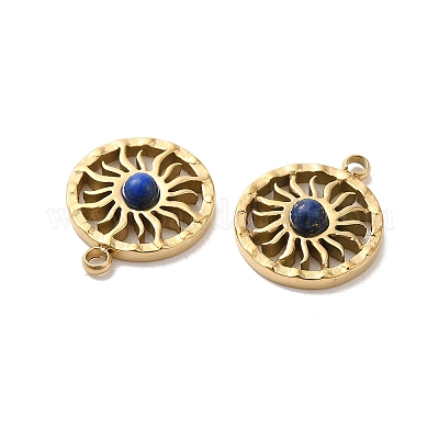 Солнечные амулеты из натурального лазурита STAS-B074-05G-03-1