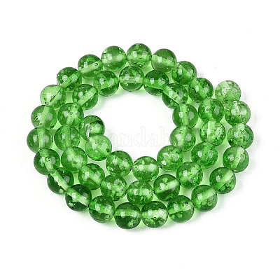 Светящиеся нити бус лэмпворк ручной работы LAMP-N036-12A-01-1