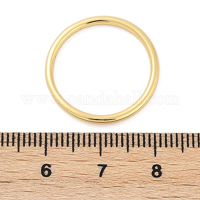 Простые латуни палец кольца для женщин RJEW-G343-12G-1