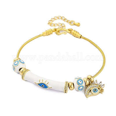 Латуни европейские браслеты BJEW-C080-02G-03-1