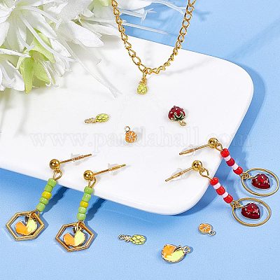 Кулоны с эмалью из латуни FIND-CN0001-25-1