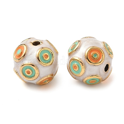 Эмалированные бусины из нержавеющей стали 304 STAS-L026-03G-01-1