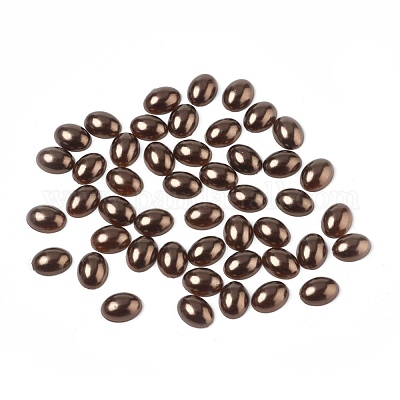 Абс пластмассовые имитационные жемчужные кабошоны&nbsp;SACR-R755-8x6mm-Z46-1