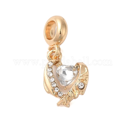 Подвеска из сплава с кристаллами и стразами в европейском стиле PALLOY-S189-36G-1