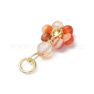 10 шт. 10 стиля подвески из медной проволоки с драгоценными камнями PALLOY-JF02922-1