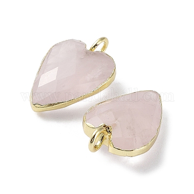 Природного розового кварца подвески G-G012-11G-02-1
