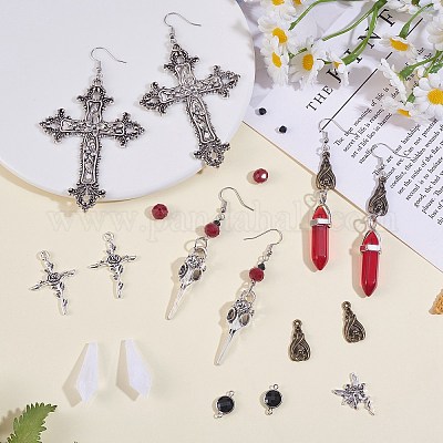 Набор для изготовления готических сережек своими руками DIY-SZ0009-44-1