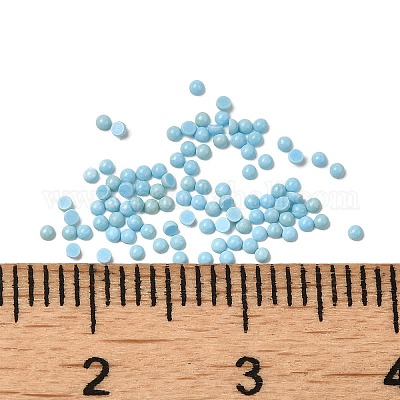 Синтетический бирюзовый купол/полукруглые кабошоны G-G037-01A-01-1