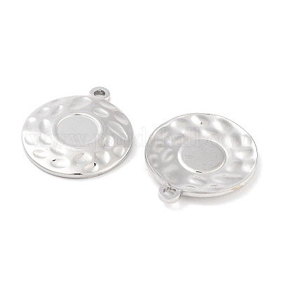 Подвеска-кабошон из не тускнеющей нержавеющей стали 304 STAS-P364-09P-1