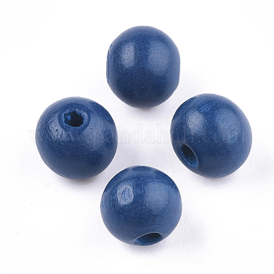 Wood Round Beads 1/4 inch with 5/64 inch Hole