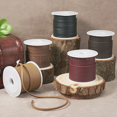 25 м 5 цвета плоский шнур из искусственной кожи OCOR-TA0001-46-1