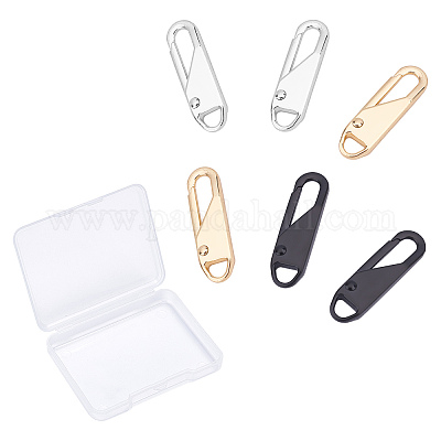 6PCS Zipper Pull Replacement Zipper Repair Kit for Suitcases Jackets Bags 