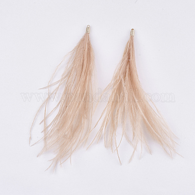 Кисточка из страусиных перьев большая подвеска FIND-S302-08C-1