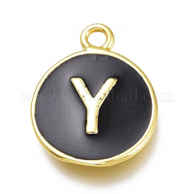 Латунь эмаль подвески&nbsp;KK-H103-02Y-G-1