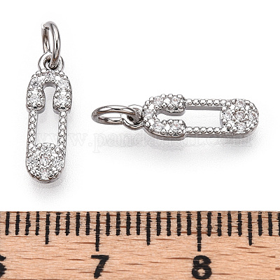 Латунные микро проложить кубического циркония подвески ZIRC-F132-06P-1