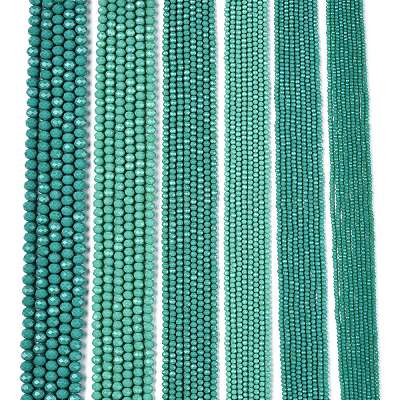 Непрозрачный сплошной цвет имитация нефрита стеклянные бусины пряди EGLA-A044-P1mm-D31-1