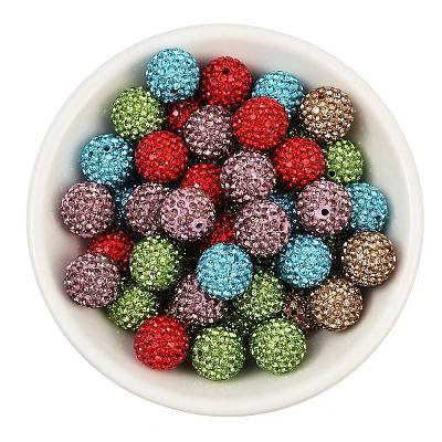 Pave disco бусины RB-Q195-14mm-M-1