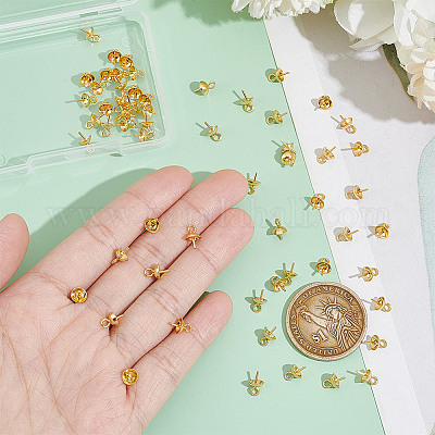 60 шт. вакуумное покрытие pvd из нержавеющей стали 304 с чашкой-жемчужиной STAS-UN0053-59-1