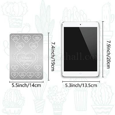 Трафареты для резки металла из нержавеющей стали ко дню святого валентина&nbsp;DIY-WH0289-090-1