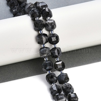 Натуральные нити бус из ларвикита G-B125-O05-01-1