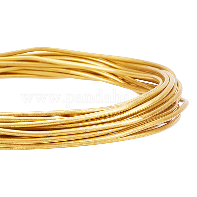 Brass Craft Wire, Round, Raw(Unplated), 12 Gauge(2mm), 5m/roll