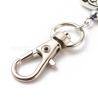 Кулон из бусин из натурального драгоценного камня украшает HJEW-JM00697-1