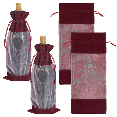 Бархатные мешочки для упаковки бутылок вина ABAG-WH20013-11A-1
