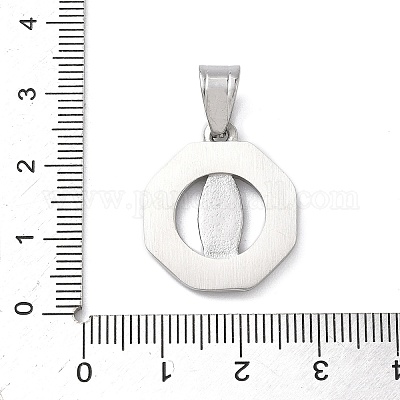 Подвески из хирургической нержавеющей стали 316 со стразами STAS-P412-10P-1