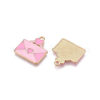 Подвески из сплава с эмалью на тему дня святого валентина ENAM-T020-50J-02-1