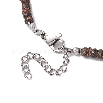 Летние пляжные бусины из синтетической бирюзы и натурального кокоса NJEW-JN05208-02-1