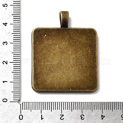 Старинные тибетском стиле сеттинги сплава подвеска кабошон X-TIBEP-M018-98AB-NF-1