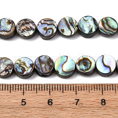 Природные пауа бусы нити BSHE-ZX006-09C-1