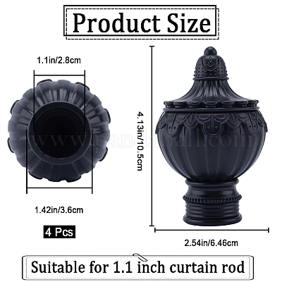 Пластиковые головки для карнизов FIND-WH0021-34A-1