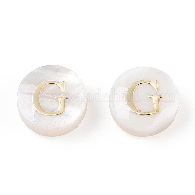 Бусины из натуральных пресноводных ракушек SHEL-N036-01G-1